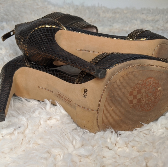 Vince Camuto Bronze Heels - Picture 4 of 6